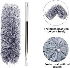 Microfiber Ceiling Fan Duster Grey with Extendable Handle