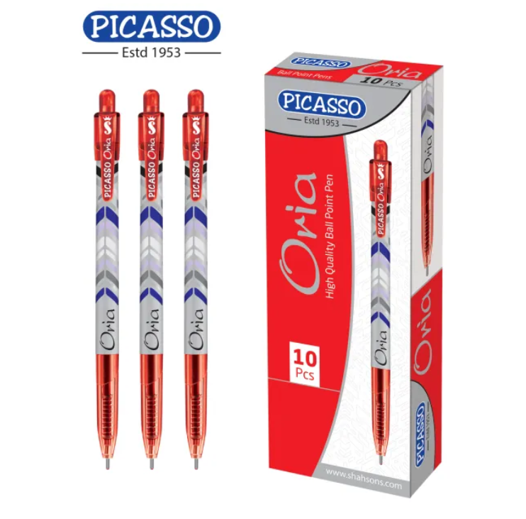 Picasso Oria High Quality Ball Pens – 10 Pcs Packet