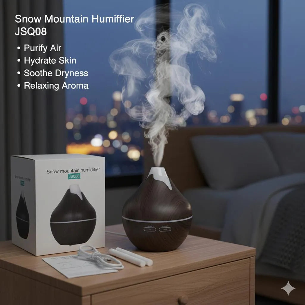 Snow Mountain Humidifier J500809 Wood Grain Brown – Air Purifier & Aroma Diffuser