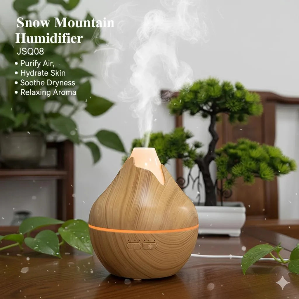 Snow Mountain Humidifier J500809 Wood Grain Brown – Air Purifier & Aroma Diffuser
