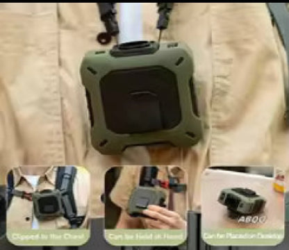 Purilite Select Portable Waist Clip Fan | USB Rechargeable Wearable Belt Fan | Outdoor Hiking & Camping Cooling Device