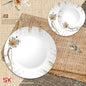 57-Piece Melamine Double Glaze Dinnerware Set