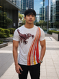 CLEARANCE SALE-White Tee Shirt | Large Size Performance Training Tee | Fitness Workout Sports Top | Unique Design Athletic Wear