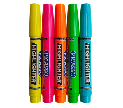 Picasso Multi Colour Highlighter Display – 24 Pcs (Pack of 1 Display Box)