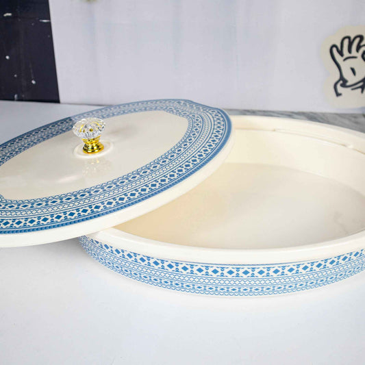 74 Pieces Double Glaze Melamine Glorious Dinnerware Set 8 Person Serving