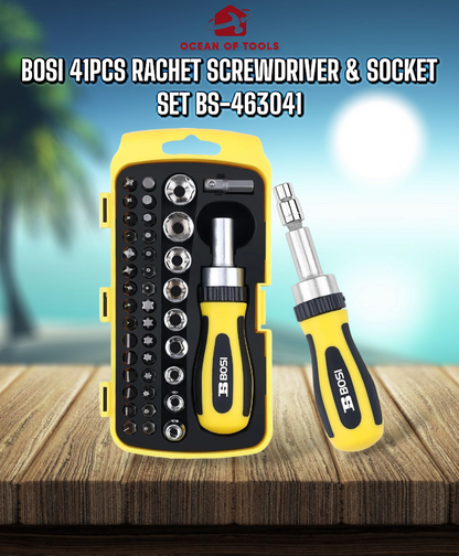Bosi Tools 41-Piece Screwdriver and Socket Set