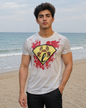 CLEARANCE SALE-White Tee Shirt | Large Size Performance Training Tee | Fitness Workout Sports Top | Unique Design Athletic Wear