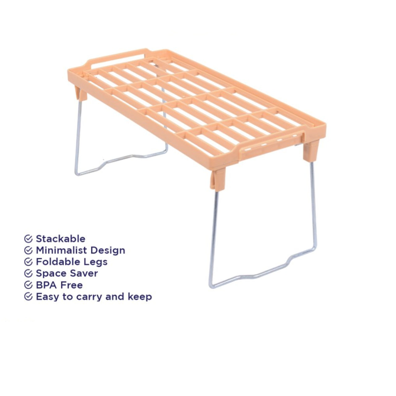Stack-Up Folding Kitchen Organizer Shelf