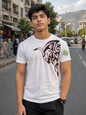 CLEARANCE SALE-White Tee Shirt | Large Size Performance Training Tee | Fitness Workout Sports Top | Unique Design Athletic Wear