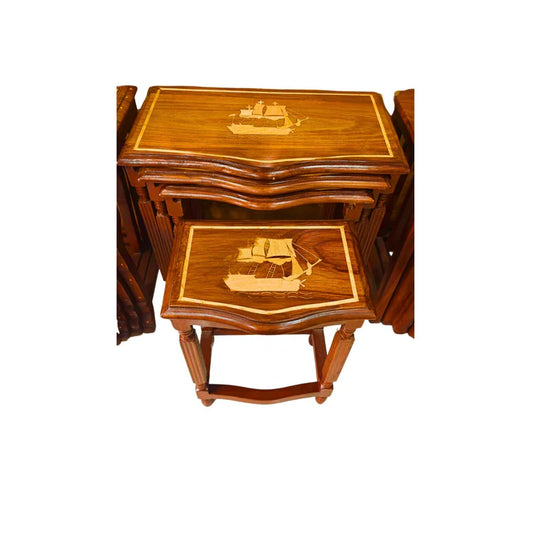 WOODSY Sheesham Wood Nesting Tables