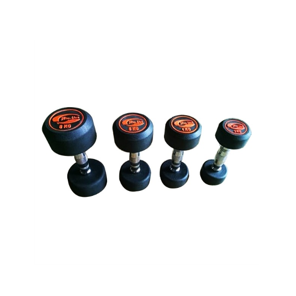 Round Dumbbells (Rubber Coated)