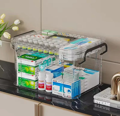 Double Layer Transparent Medicine Box