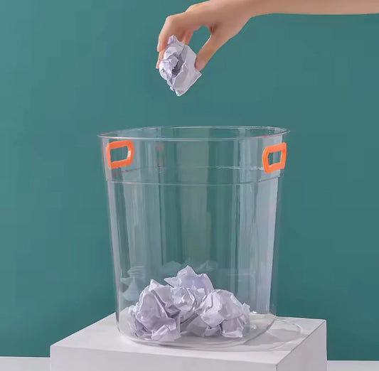 Acrylic Waste Paper Bin Modern Dustbin for Office, Kitchen, Bathroom & Household Use