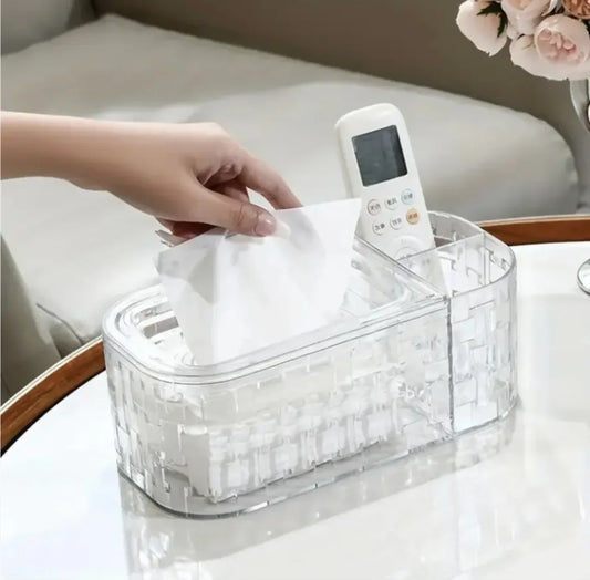 Glacier Pattern Tissue Box with Remote Holder