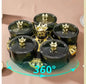 360° Rotating Acrylic Candy Tray Desktop Decorative Serving Tray with Lid