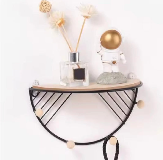 D Shape Wall Mounted Storage Shelf