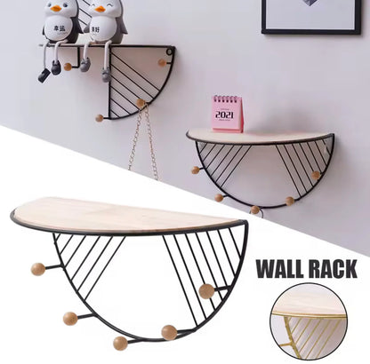 D Shape Wall Mounted Storage Shelf