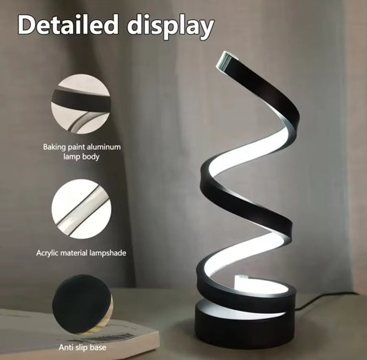 Modern Spiral Dimmable LED Table Lamp
