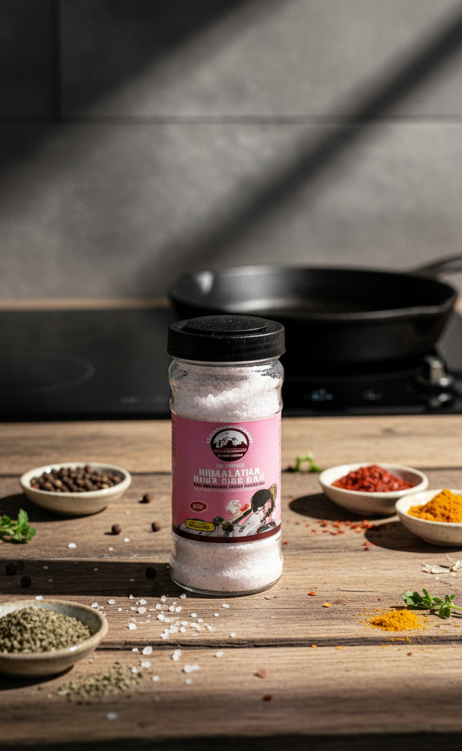 White Mineral Table Salt – Plastic Shaker