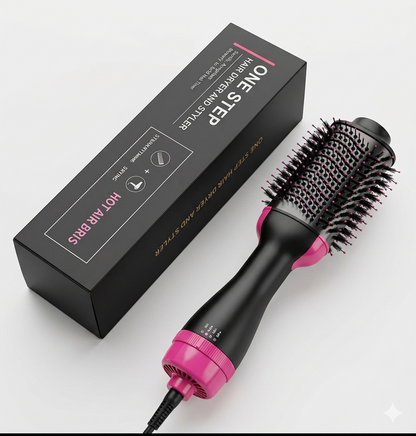 3-in-1 One Step Hot Air Brush Hair Dryer Straightener Comb Styling Brush