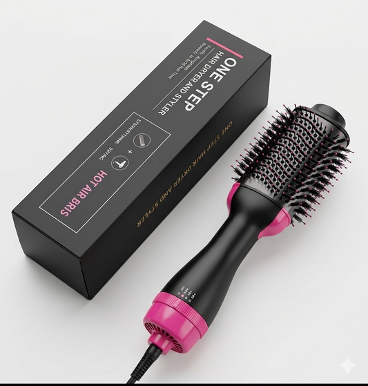 3-in-1 One Step Hot Air Brush Hair Dryer Straightener Comb Styling Brush