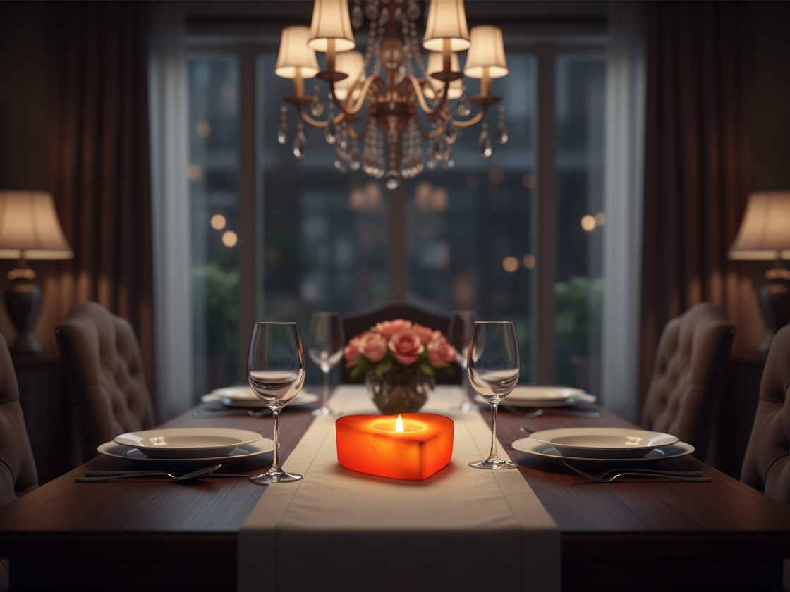 Salt Candle Holder (Heart)