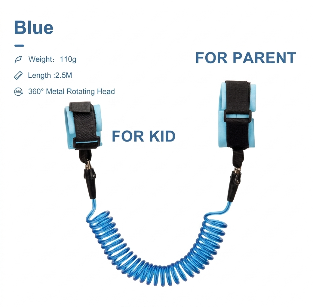 FRAKIN Baby Child Anti Lost Wrist Link Safety Harness Strap Rope Leash for Toddlers & Kids