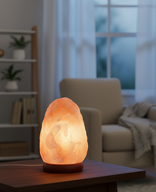 Salt USB Lamp (Natural) – Handcrafted