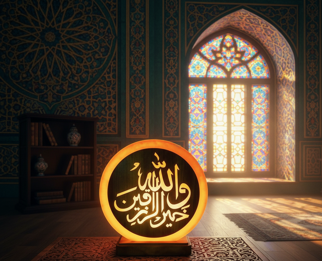 3D Salt Lamp (7 inch) – Laser-Cut Art on Himalayan Salt Roundel