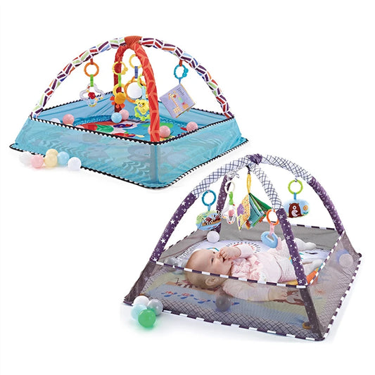Purilite Select: Baby Fitness Frame Crawling Game Blanket Multifunctional Educational Mat with Fence