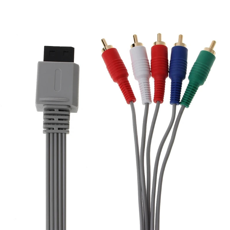 Purilite Select 1.8M Component HDTV AV Audio Adapter Cable 1080P Compatible Console Video Connection Cable Set of 2