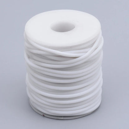 Purilite Select Hollow Rubber Cord Roll 2mm 3mm 4mm | Flexible Tubular Craft Cord for DIY Jewelry Making