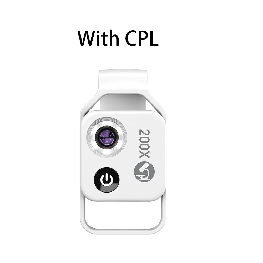 Purilite Select 200X Mobile Microscope Lens with LED & CPL