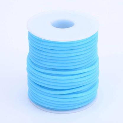 Purilite Select Hollow Rubber Cord Roll 2mm 3mm 4mm | Flexible Tubular Craft Cord for DIY Jewelry Making