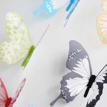 Purilite Select 18Pcs 3D Crystal Butterfly Wall Stickers