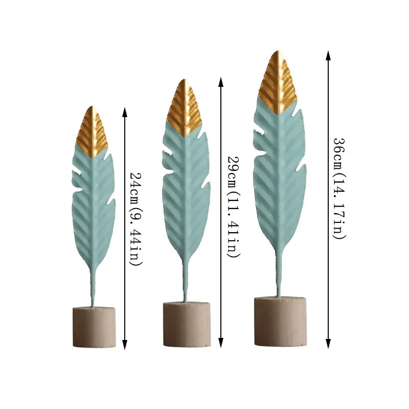 Purilite Select Modern Feather Wooden Figurines