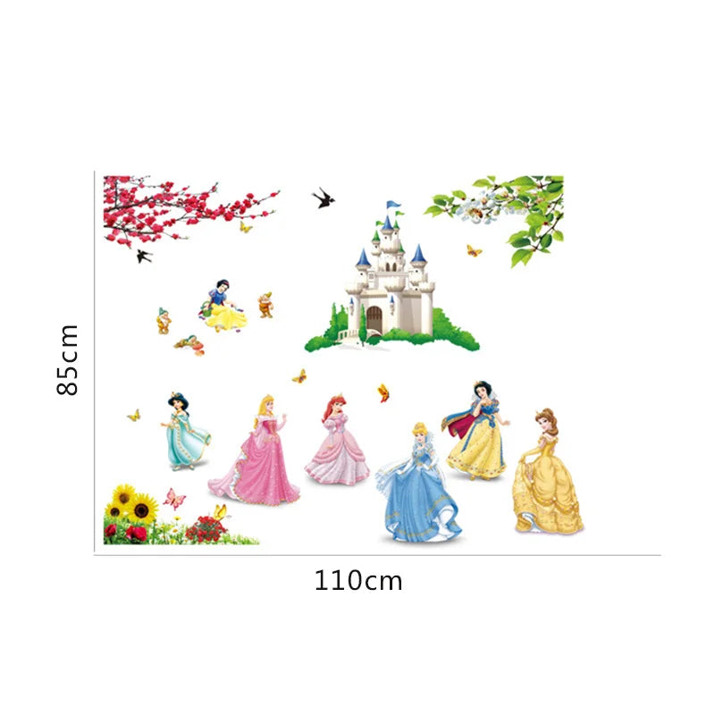 Purilite Select Lovely Castle Princess Wall Stickers