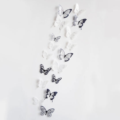 Purilite Select 18Pcs 3D Crystal Butterfly Wall Stickers