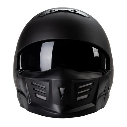Purilite Select Exo Combat Motorcycle Helmet | DOT Approved Safety Helmet | Full Face Riding Helmet | Removable Lining | Detachable Chin Guard
