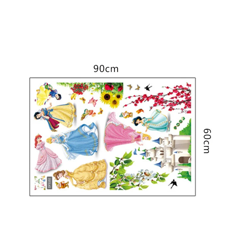 Purilite Select Lovely Castle Princess Wall Stickers