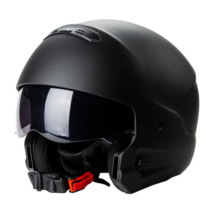 Purilite Select Exo Combat Motorcycle Helmet | DOT Approved Safety Helmet | Full Face Riding Helmet | Removable Lining | Detachable Chin Guard