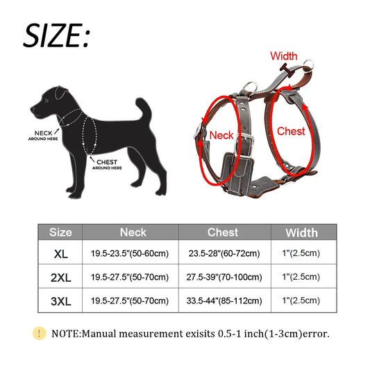 Purilite Select Durable Leather Dog Harness