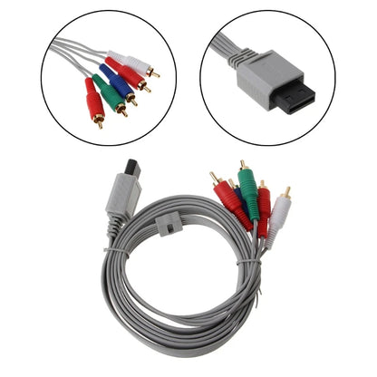 Purilite Select 1.8M Component HDTV AV Audio Adapter Cable 1080P Compatible Console Video Connection Cable Set of 2
