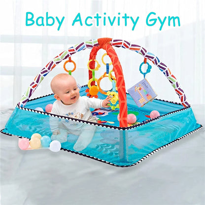 Purilite Select: Baby Fitness Frame Crawling Game Blanket Multifunctional Educational Mat with Fence