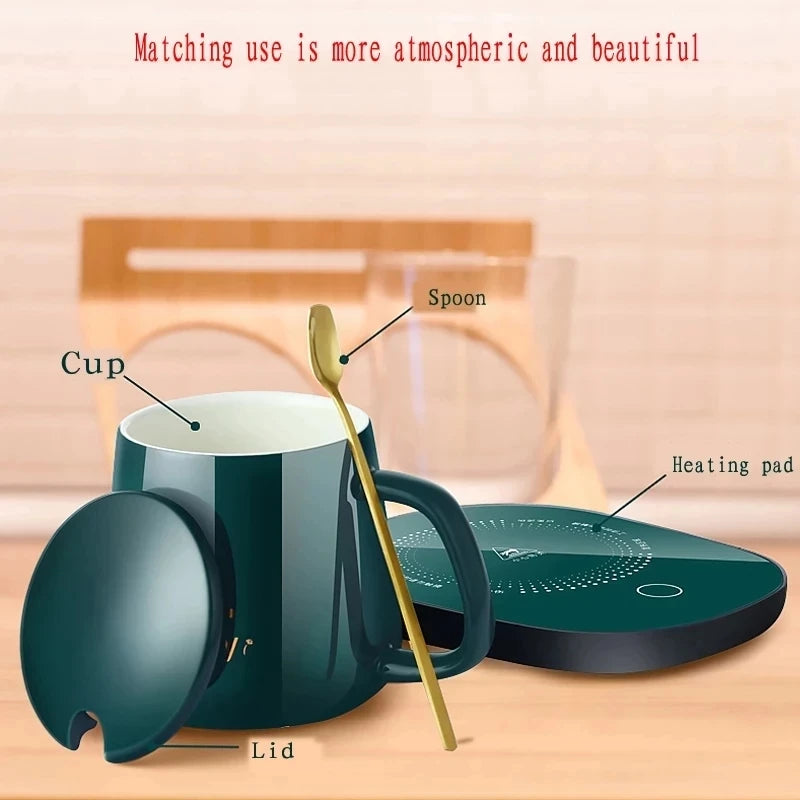 Purilite Select USB Coffee Mug Warmer Pad with Constant Temperature Heating for Home and Office