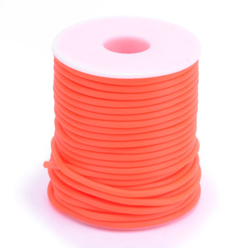 Purilite Select Hollow Rubber Cord Roll 2mm 3mm 4mm | Flexible Tubular Craft Cord for DIY Jewelry Making