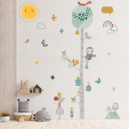 Purilite Select Cartoon Height Measure Wall Sticker