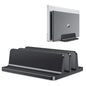 Purilite Select Vertical Laptop Stand | Adjustable Aluminum Notebook Holder | Space-Saving Desktop Support Base