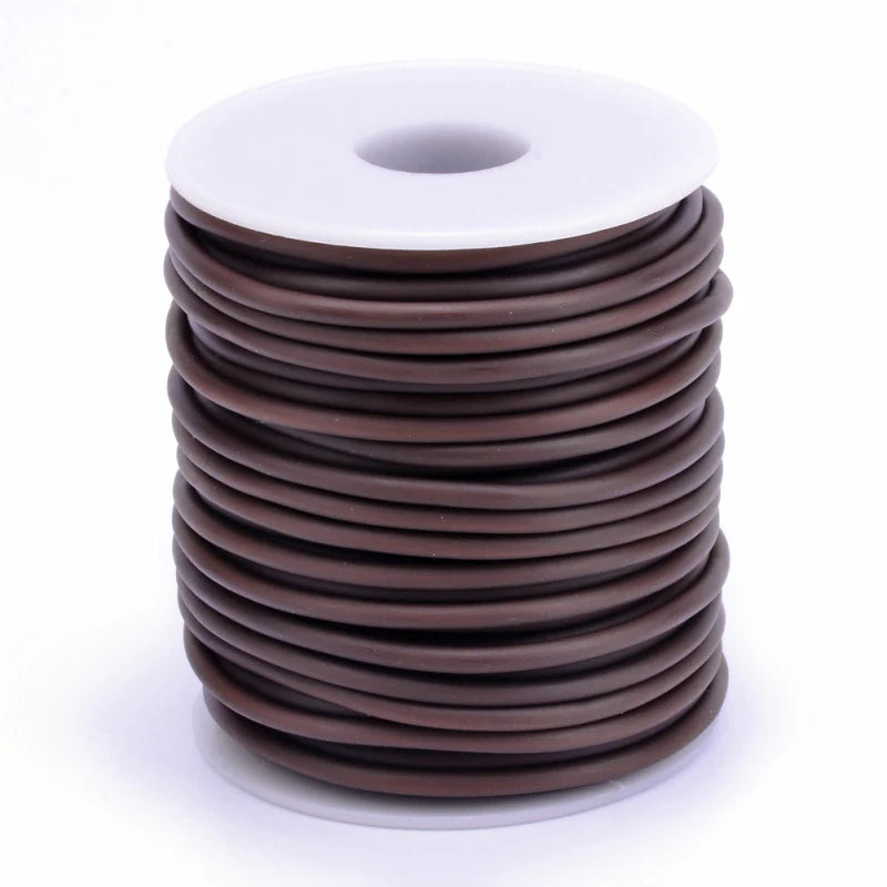 Purilite Select Hollow Rubber Cord Roll 2mm 3mm 4mm | Flexible Tubular Craft Cord for DIY Jewelry Making