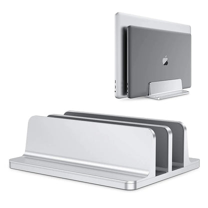 Purilite Select Vertical Laptop Stand | Adjustable Aluminum Notebook Holder | Space-Saving Desktop Support Base